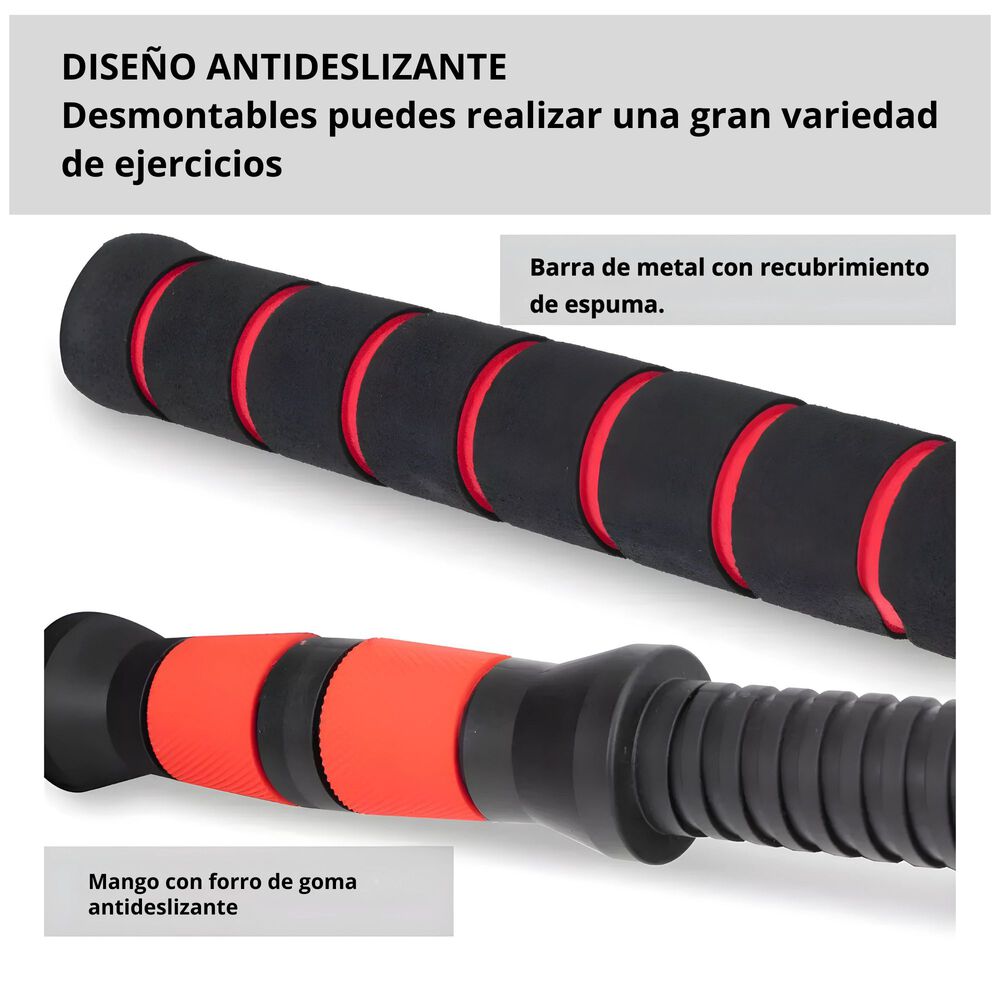Set Mancuernas 30 Kg 3 En 1 Barra Ajustables image number 5.0