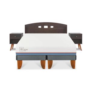 Cama Europea Cic Excellence Plus / 2 Plazas / Base Dividida + Set De Maderas