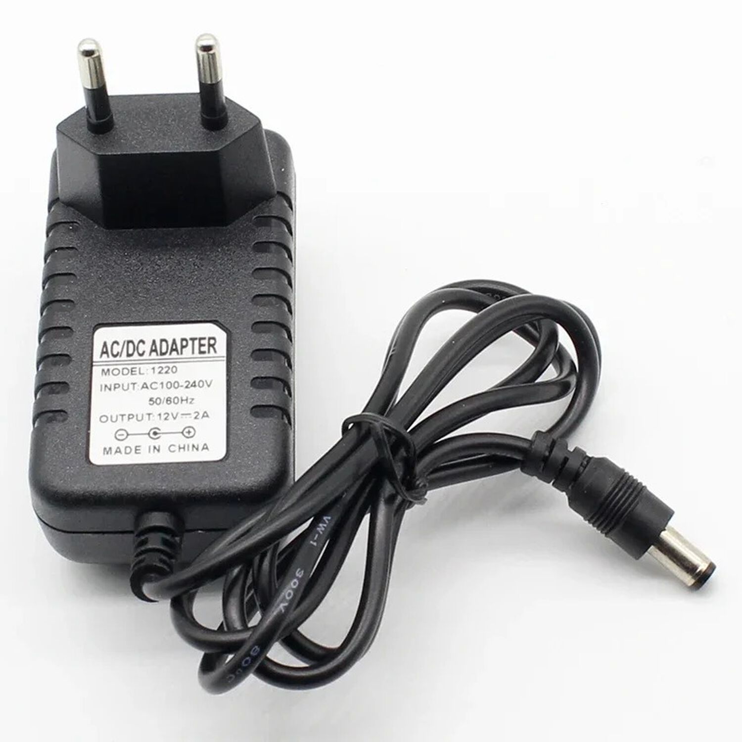 Cargador 12v 2a Para Routers, Consolas, Modem Punta Redonda 2 En 1 Fina Y Normal Adaptador De Poder image number 0.0