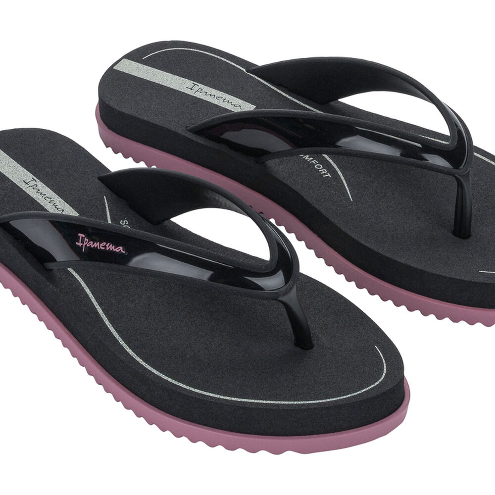 Sandalia Mujer Negro/lila Rio Ipanema image number 3.0