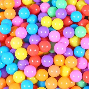 Pack De 500 Pelotitas De Colores 5x5 Cm