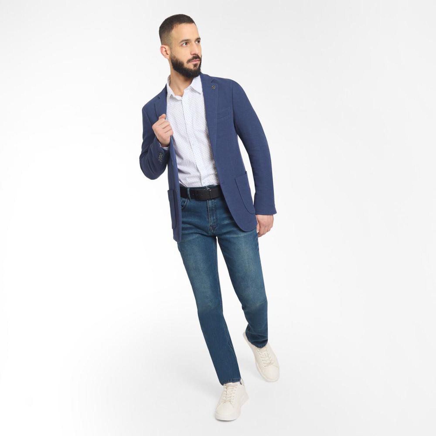 Blazer Slim Hombre Az Black image number 1.0