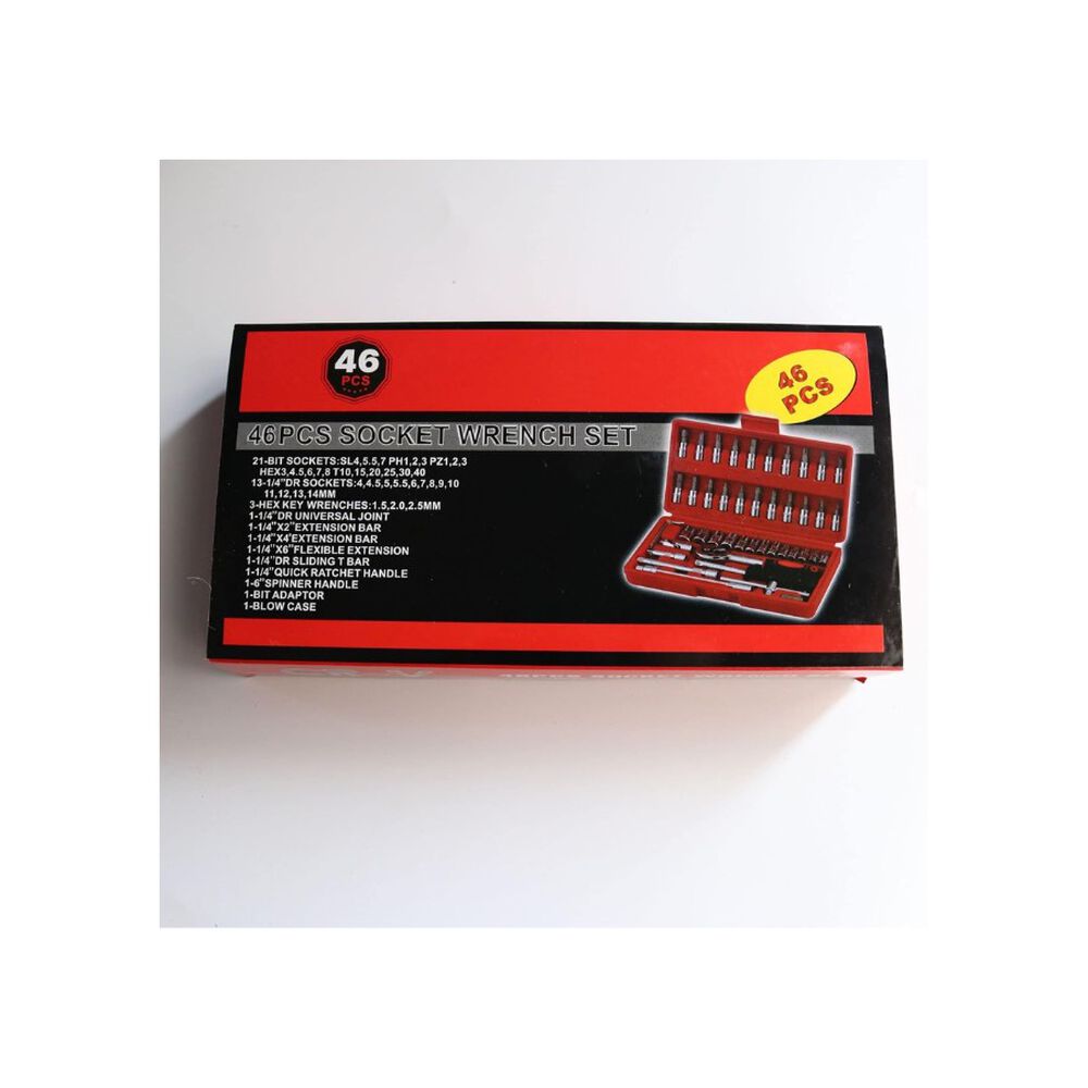 Juego Estuche De Llaves Trinquete Dados Por 46pcs Puntas Metricas image number 2.0