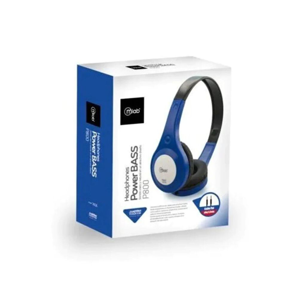 Audifonos Headband Jack 3.5mm Azul P800 image number 2.0