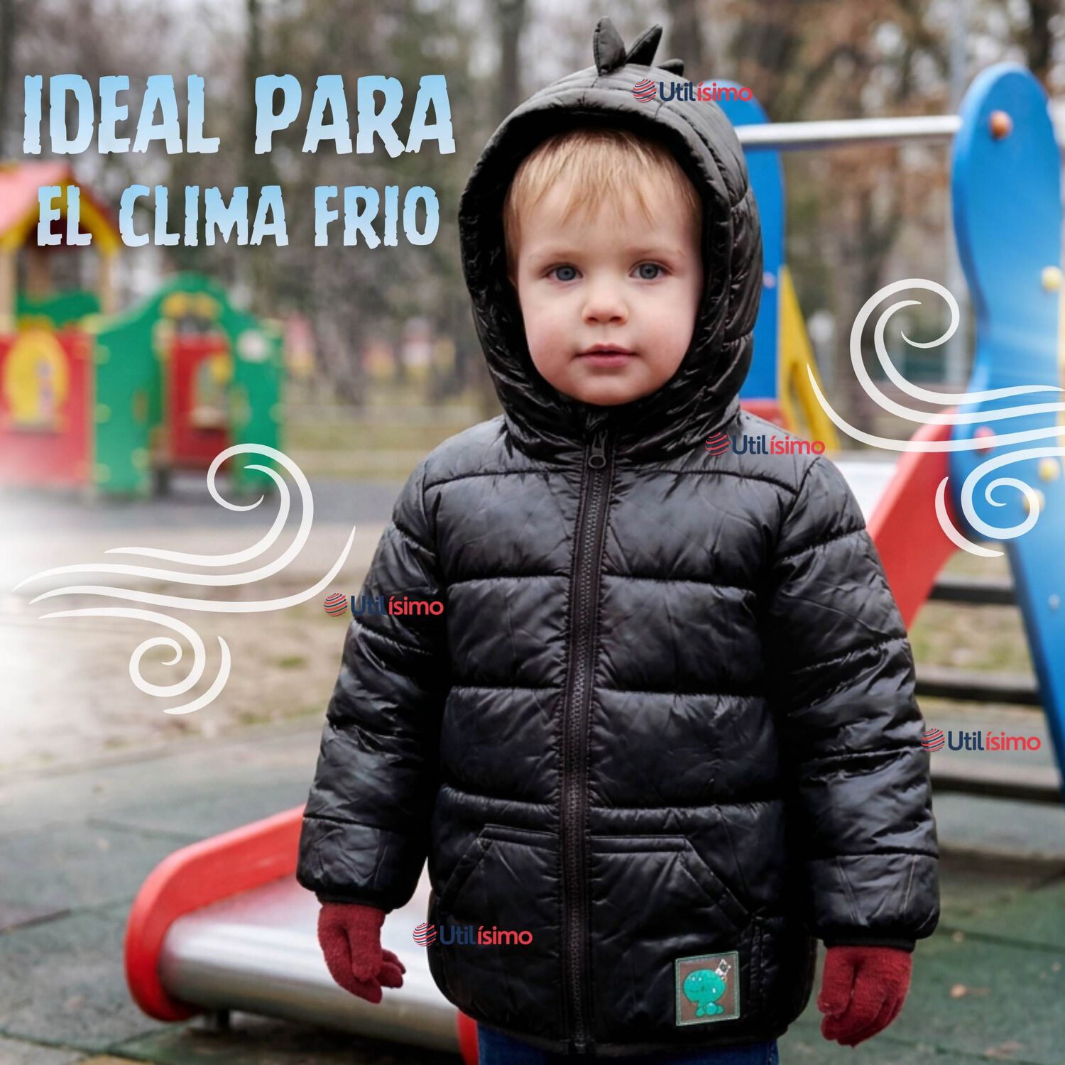 Parka Dinosaurio Con Capucha Manga Larga Ni&ntilde;o Jump Kids image number 6.0