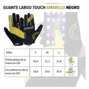 Guante Long Finger Touch Onwheels S