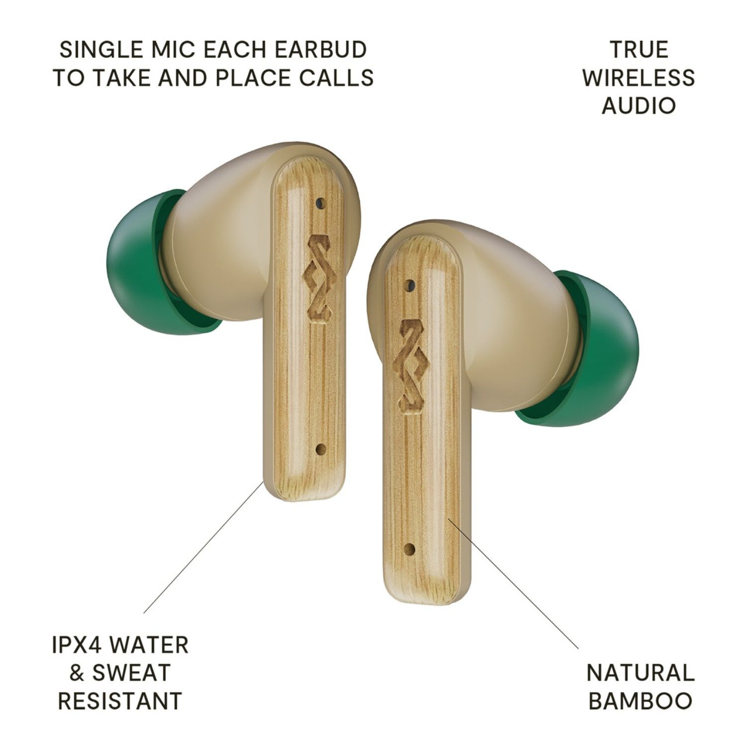 Aud&iacute;fonos Bluetooth True Wireless Little Bird Cream Marley image number 2.0