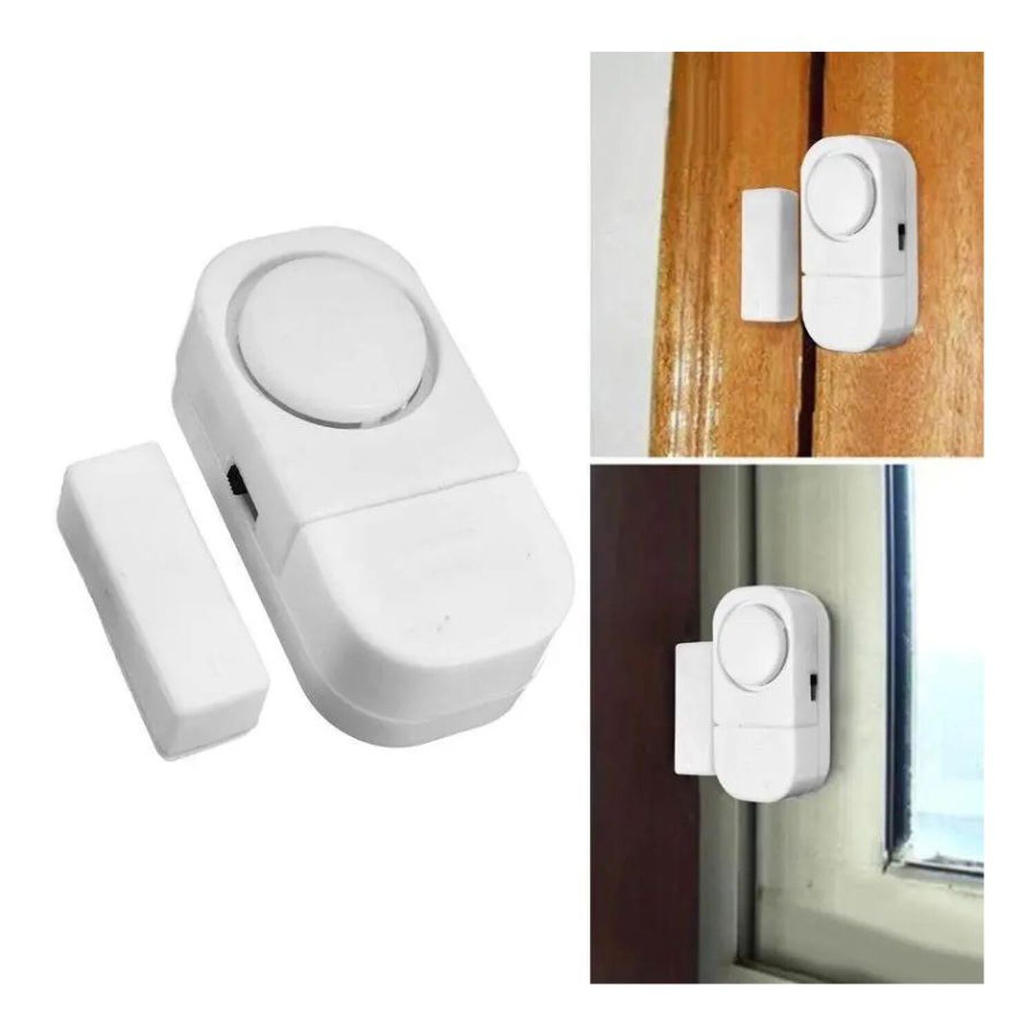 Pack 4 Alarma Sensor Magn&eacute;tico Para Puertas Y Ventanas 90db Inal&aacute;mbrica image number 2.0