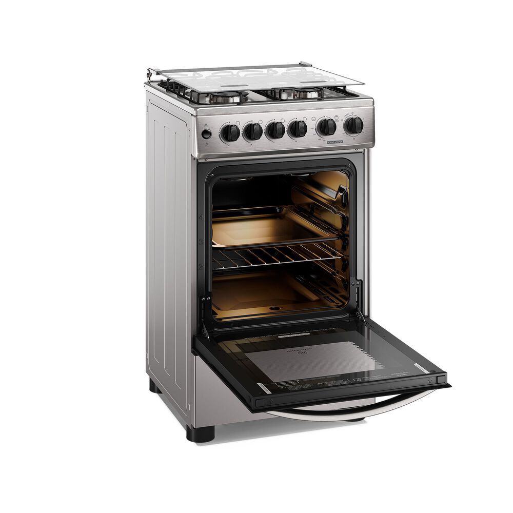 Cocina A Gas 4 Platos Horno Vapor Y Grill Fm4fsc Inox image number 6.0