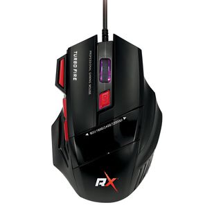 Mouse Gamer 7 Botones 3200 Dpi + Turbo Fire Reptilex Rx0006