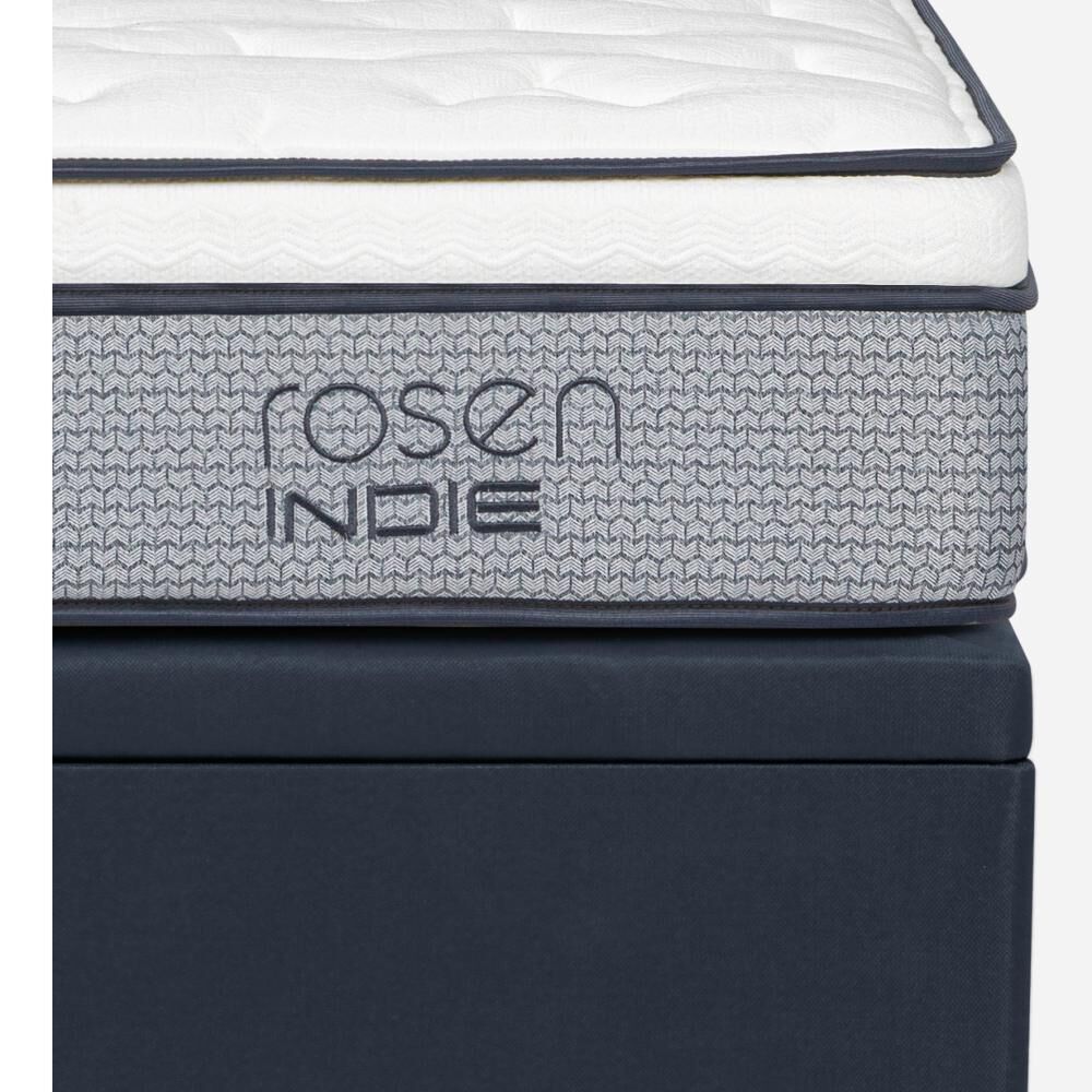 Cama Baúl Rosen Indie / 1.5 Plazas / Base Normal + Respaldo Tabor Grafito image number 4.0
