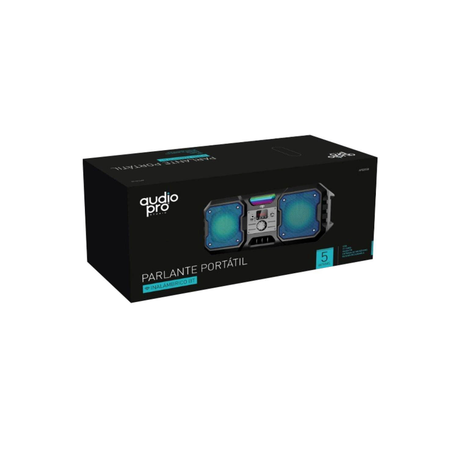 Parlante Bluetooth Port&aacute;til Iluminaci&oacute;n Led Azul 5w Rms - Ps image number 1.0
