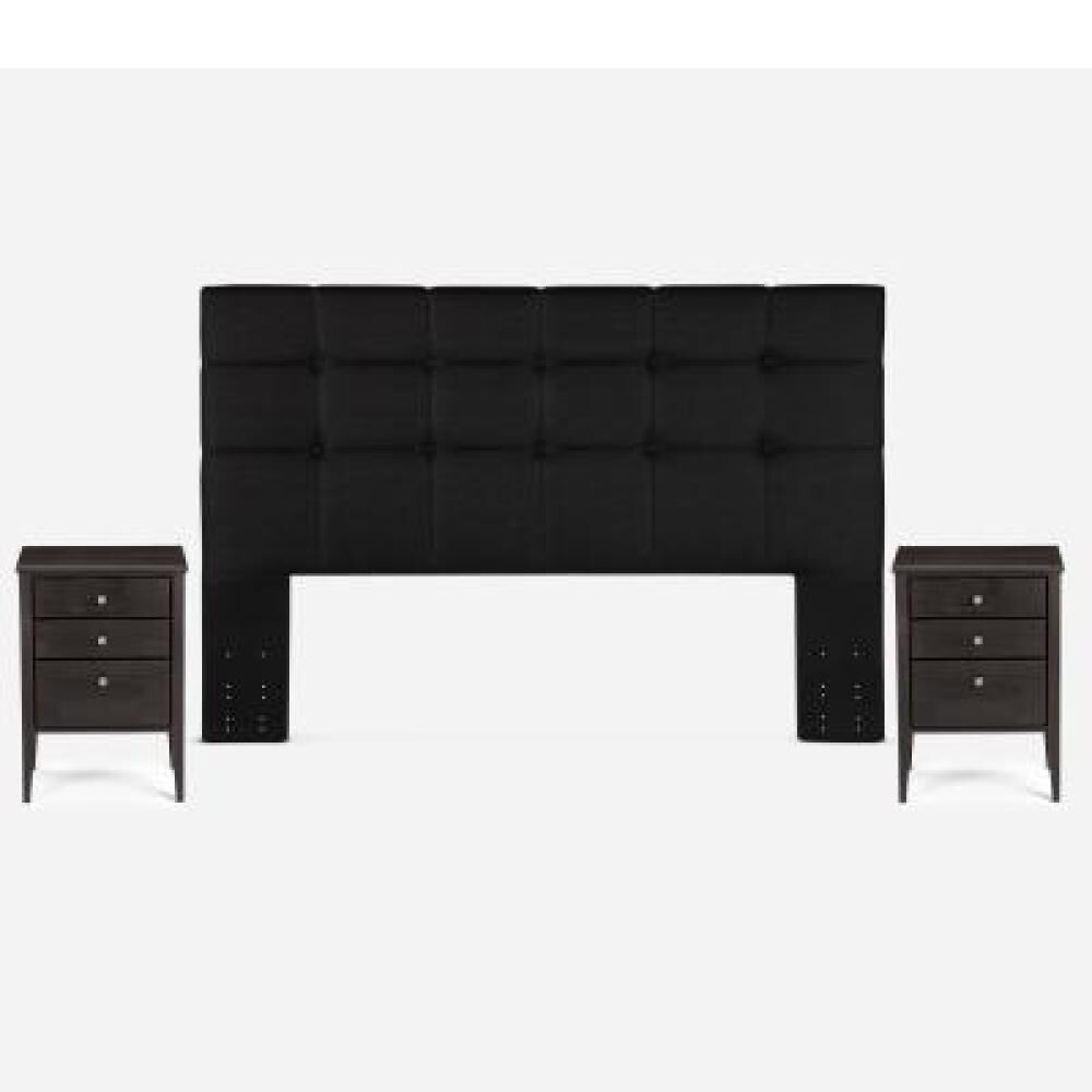 Cama Europea Rosen New Style 6 / King / Base Dividida + Set De Maderas image number 10.0