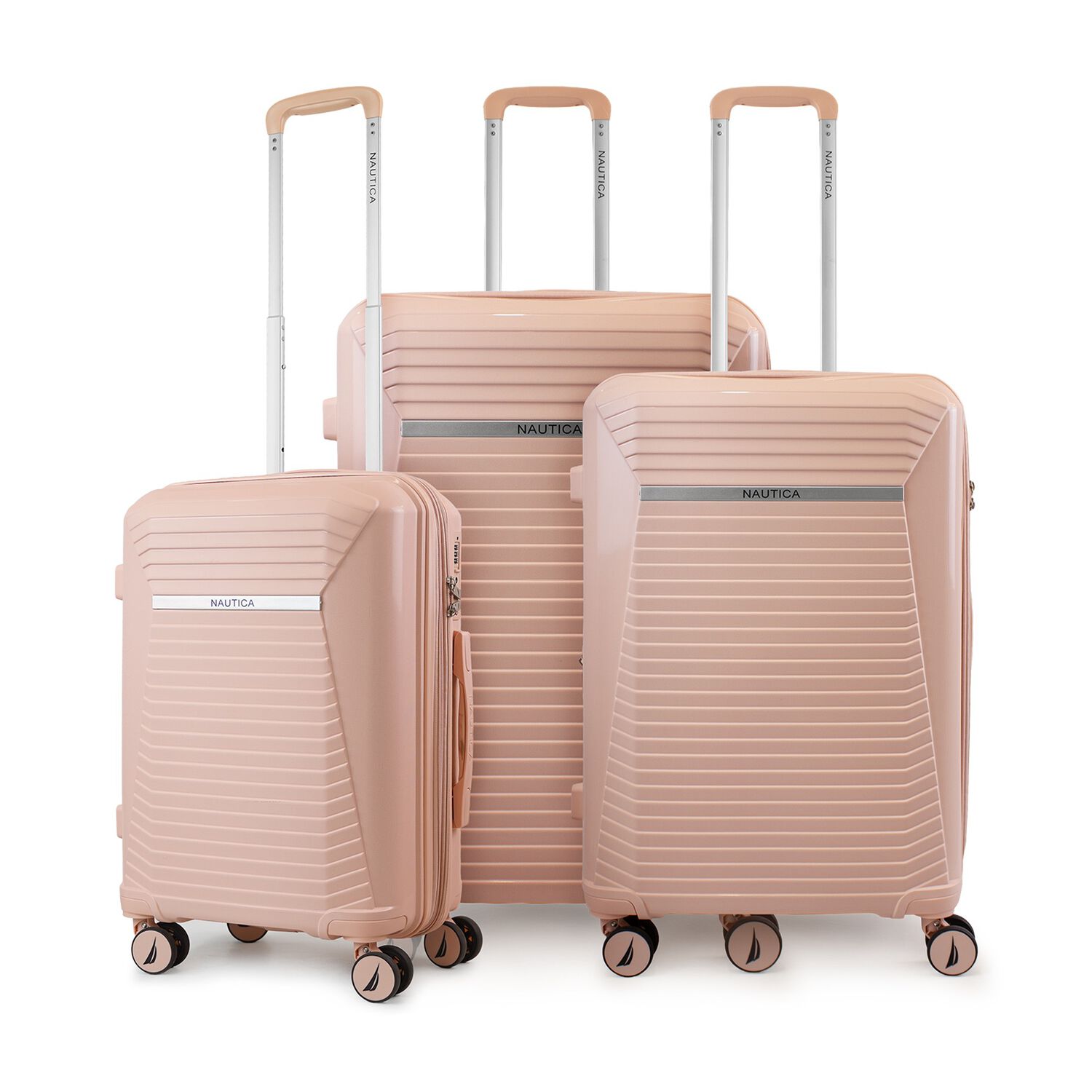 Set 3 Maletas Nautica Niza S+m+l Cabina 10kg Mediana 20kg Y Grande 23kg Rosa image number 0.0