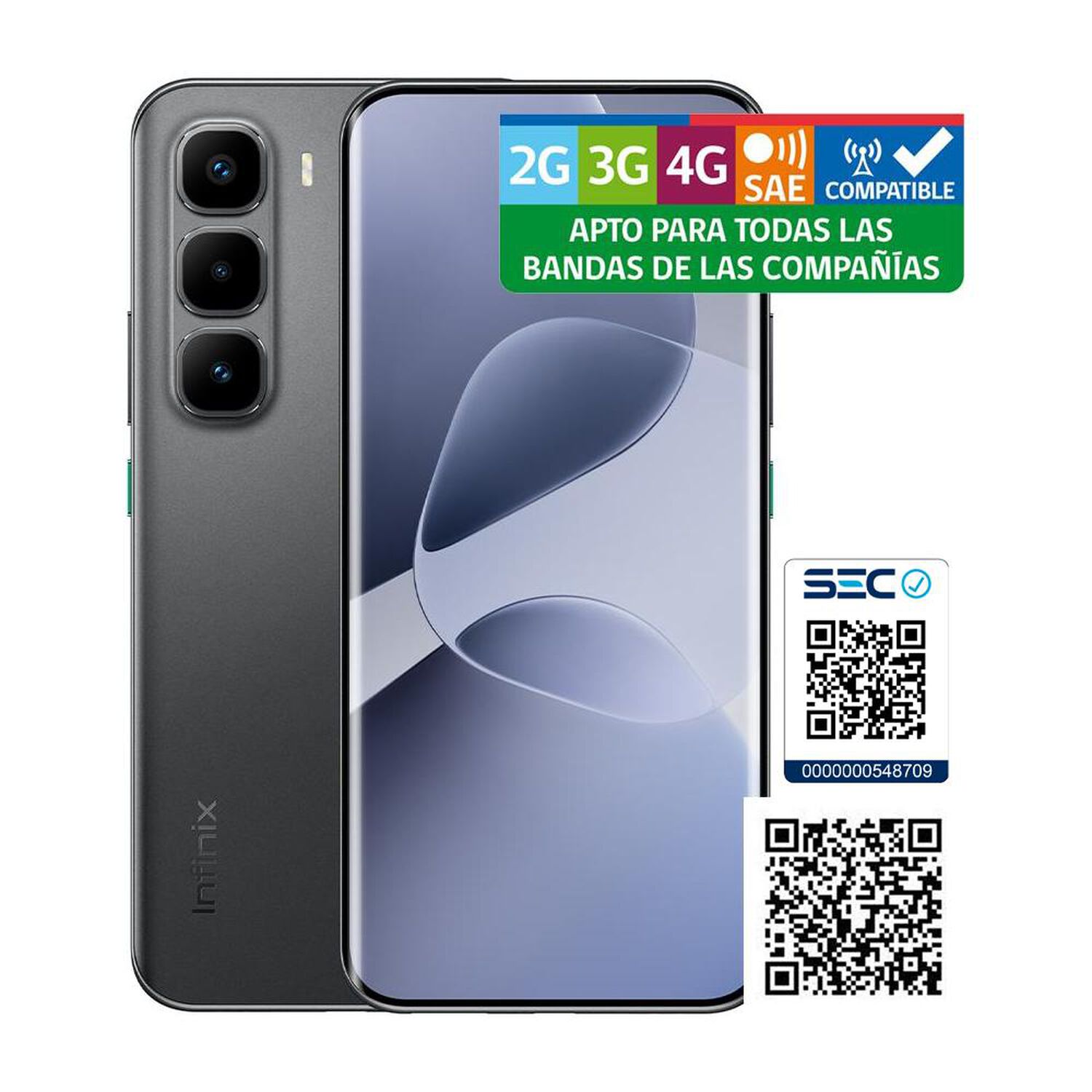 Smartphone Infinix Hot 60 Pro+ / 256 GB / Sleek Black / Liberado image number 5.0