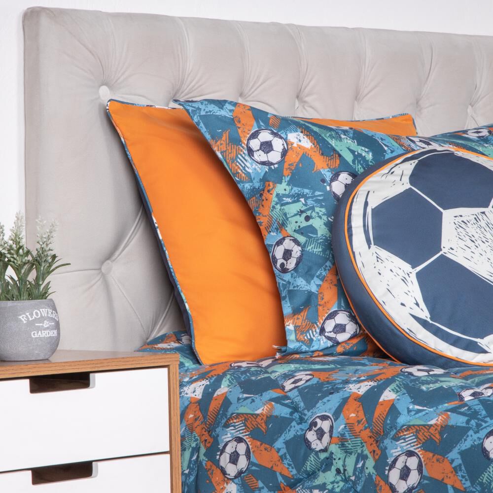 Set Plumón + Almohada + Cojín Casaideal Kids Soccer S / 1.5 Plazas image number 1.0