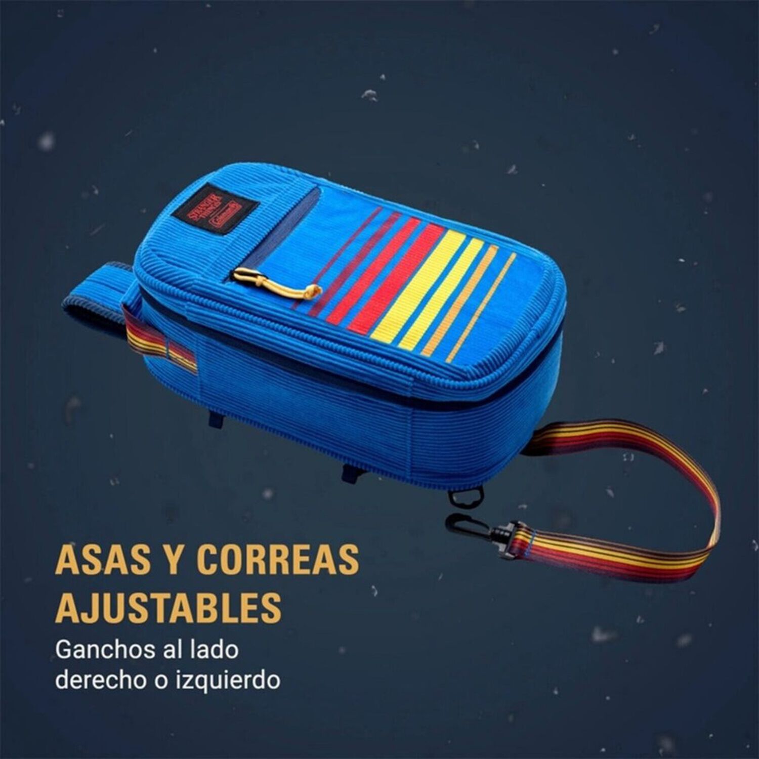 Soft Cooler Coleman Stranger Things 6 Latas Azul Marino image number 4.0