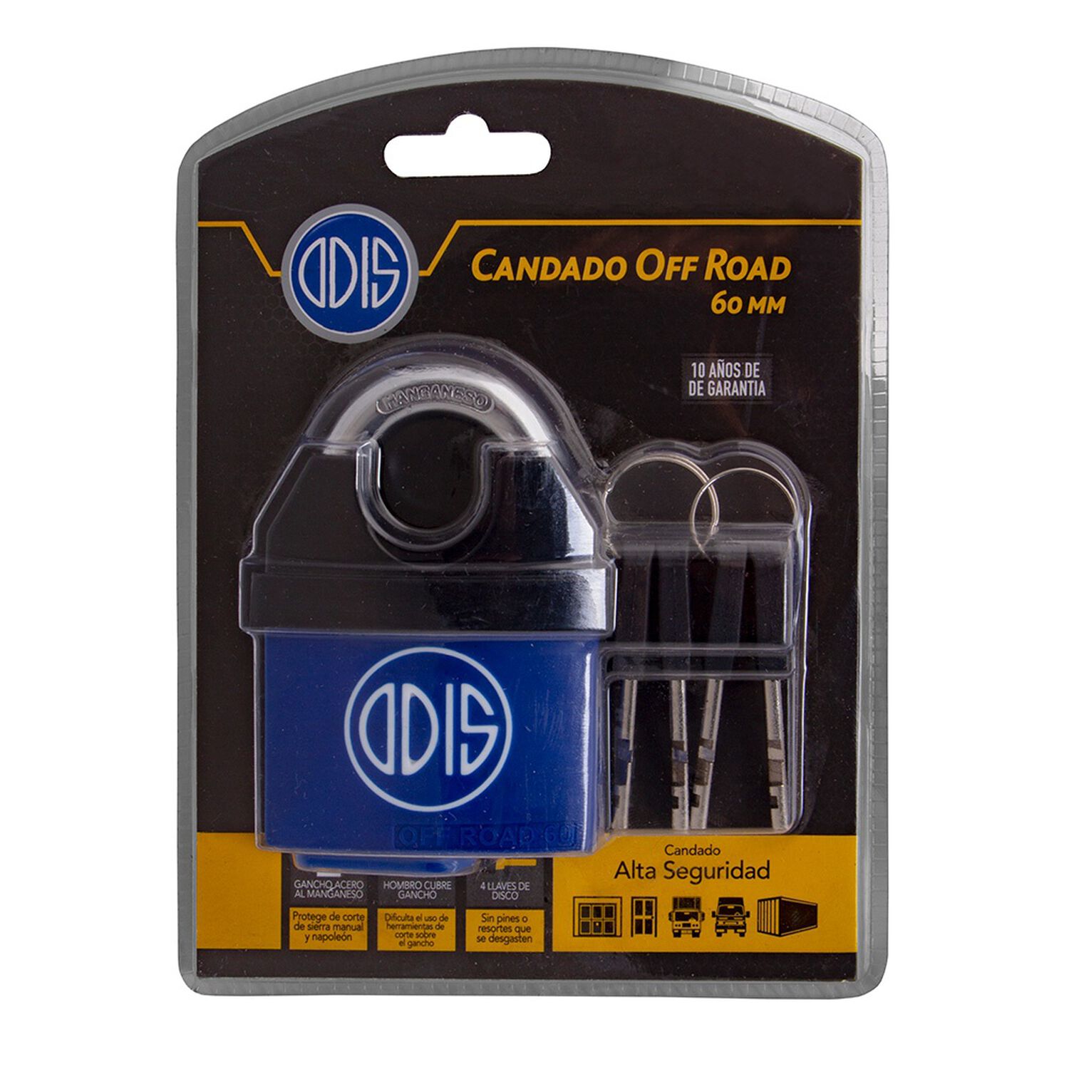 Candado Odis Off Road Con Hombros 60mm image number 9.0
