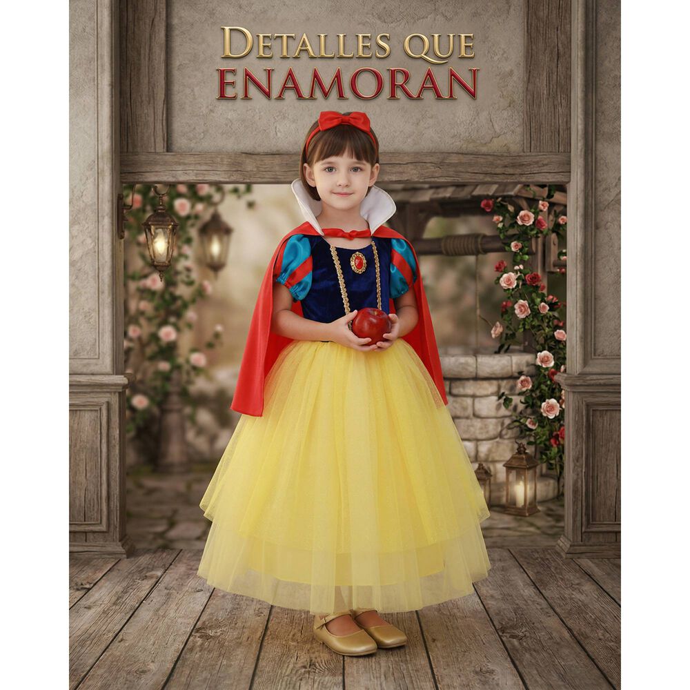 Disfraz Princesas Blanca Nieves Ni&ntilde;a Disney image number 4.0