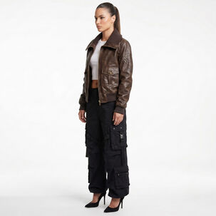 Chaqueta Ecocuero Bomber Mujer Phoebe