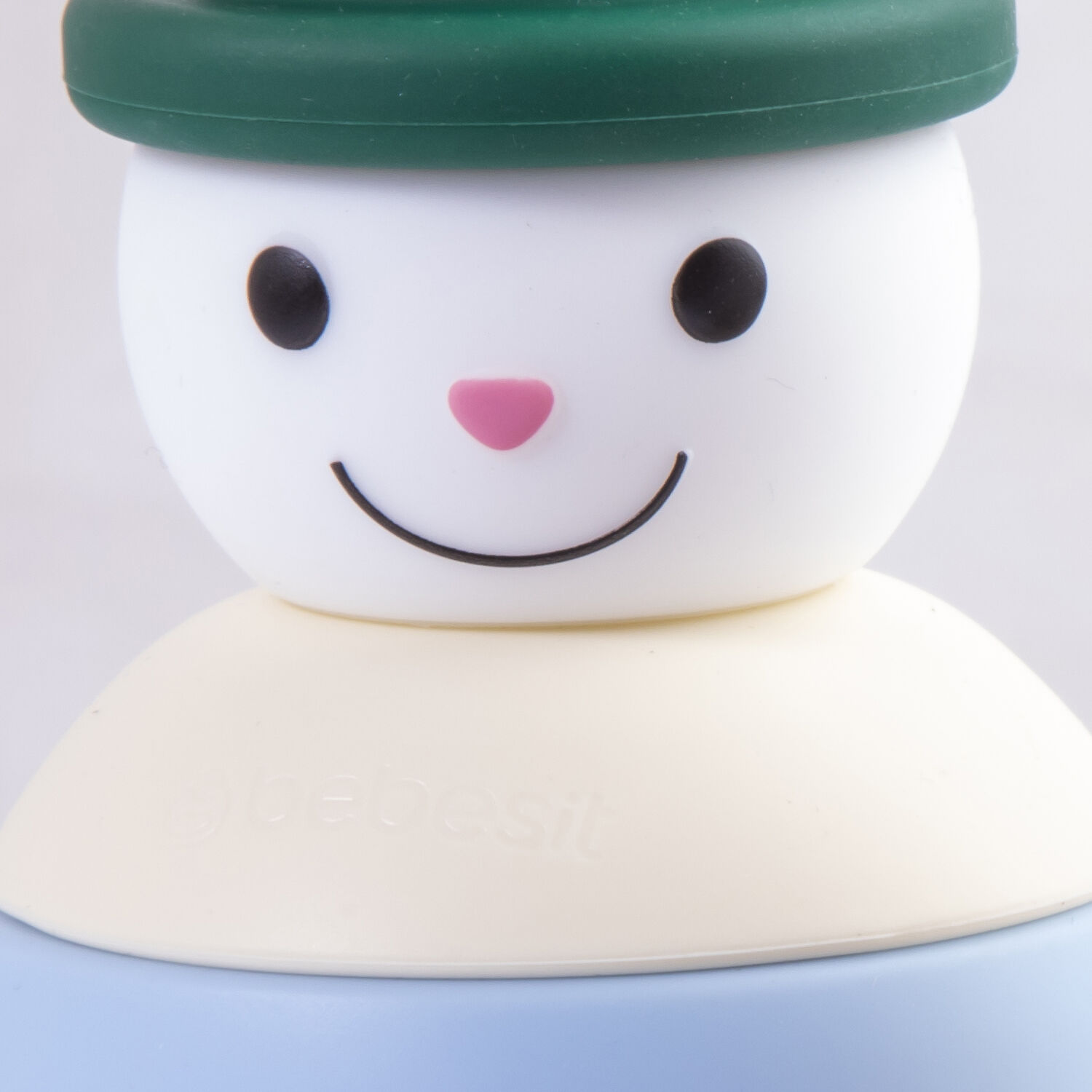 Juguete Mu&ntilde;eco Nieve Montessori Silicona Verde image number 1.0