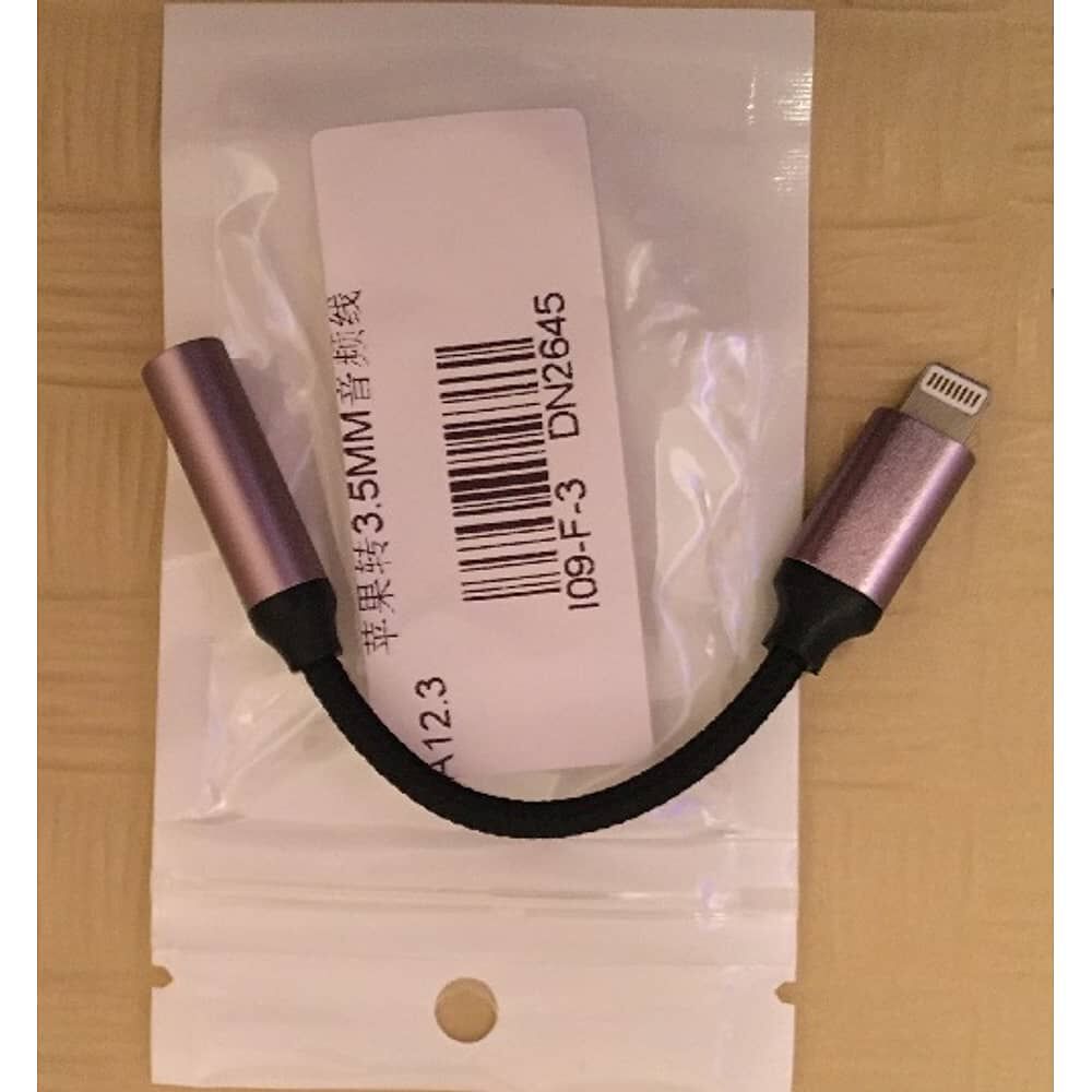 Adaptador Aud&iacute;fonos Aluminio Cord&oacute;n De Hilo Reforzado Certificado Para Iphone Lightining A Cable Audio Jack 3,5 Acordonado Resistente image number 2.0