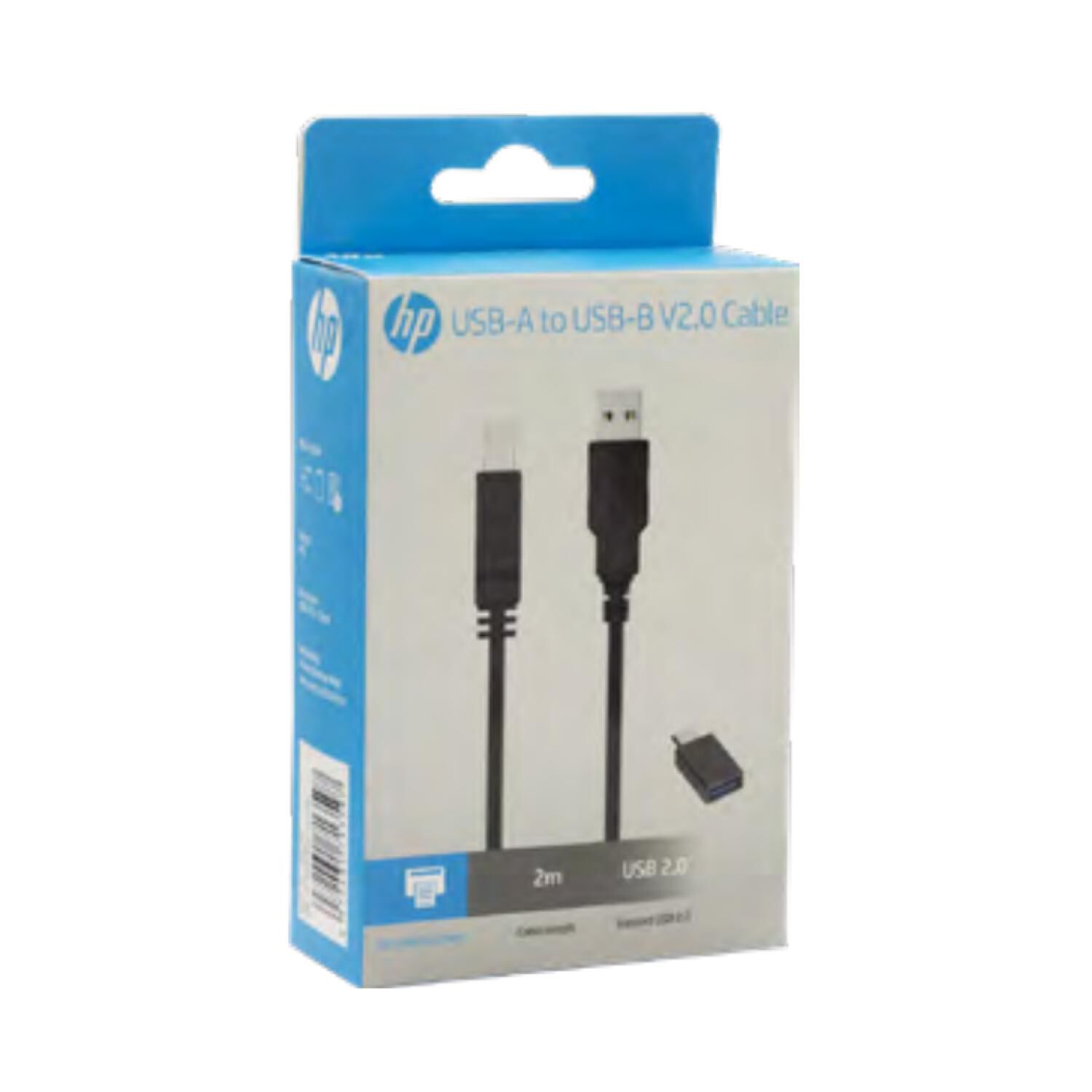 Cable De Impresora Usb Con Adaptador Otg Usb C 2mt Negro image number 2.0