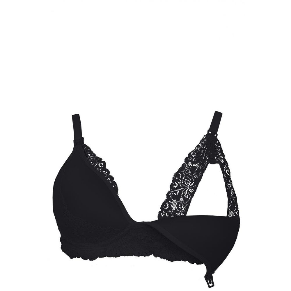 Sosten Embarazo Y Lactancia Copa 3d Negro 2rios image number 0.0