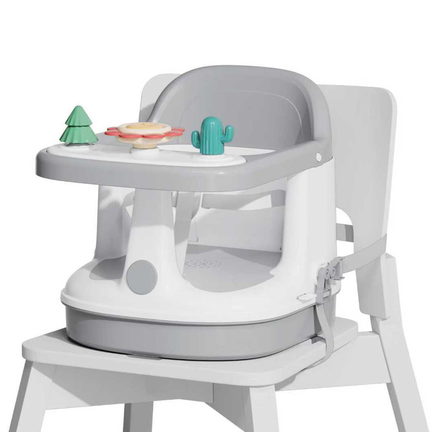 Booster 2 En 1 Ba&ntilde;era Y Silla De Comer Con Bandejagrisgris image number 6.0