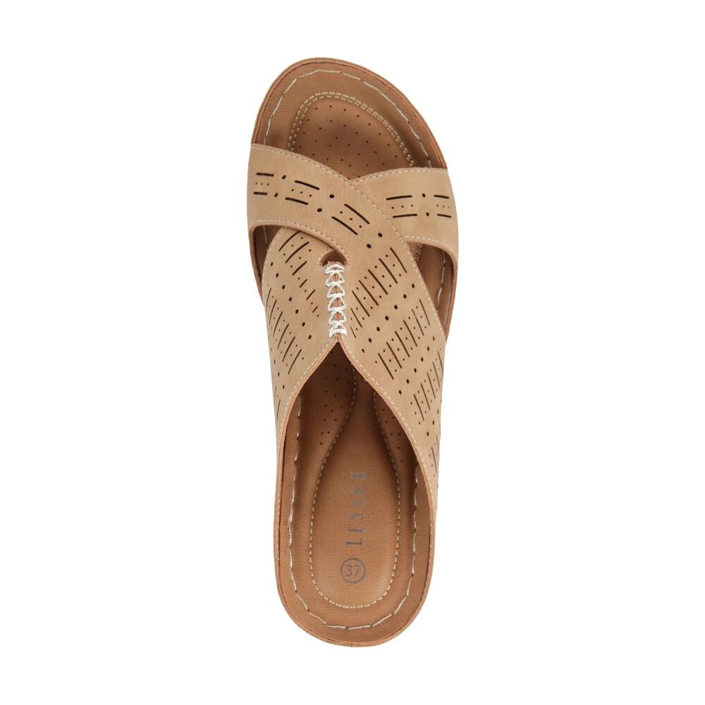 Sandalia Mujer Lesage Camel image number 4.0