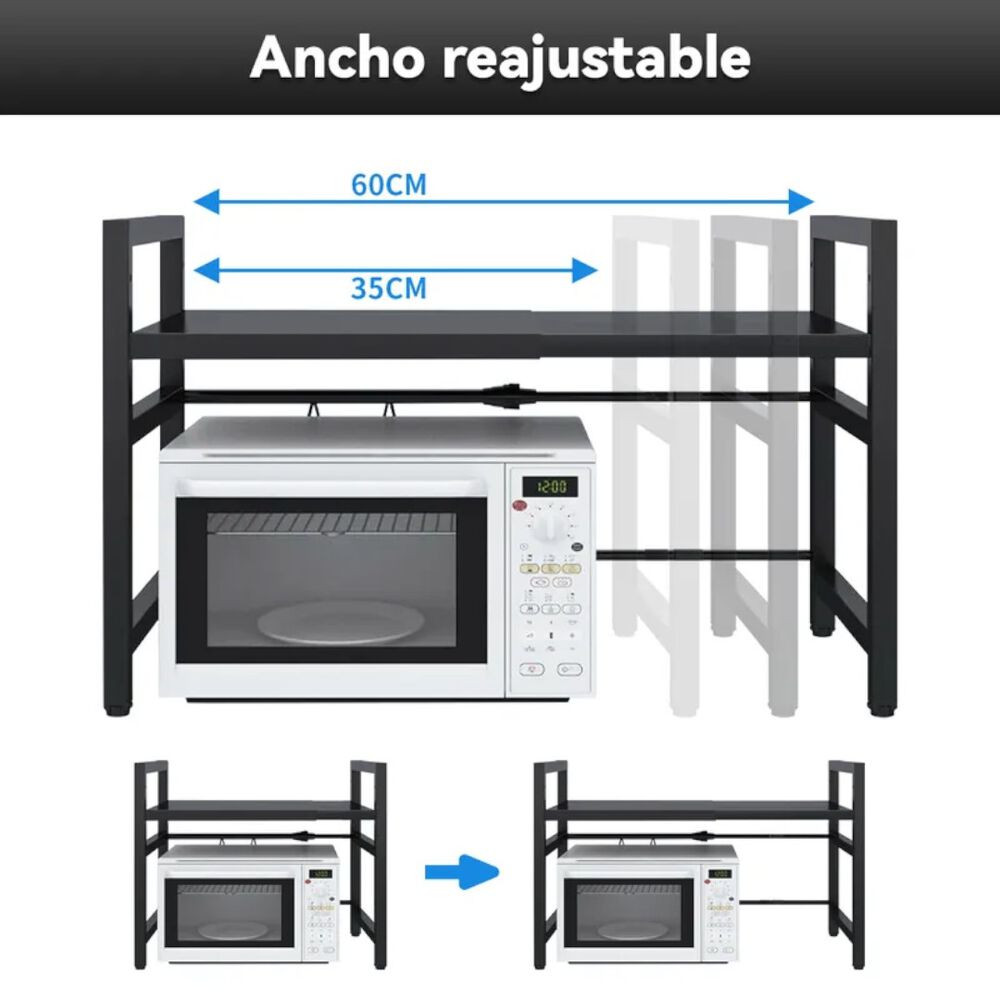 Estante Repisa Extensible Horno Microondas Organizador image number 2.0