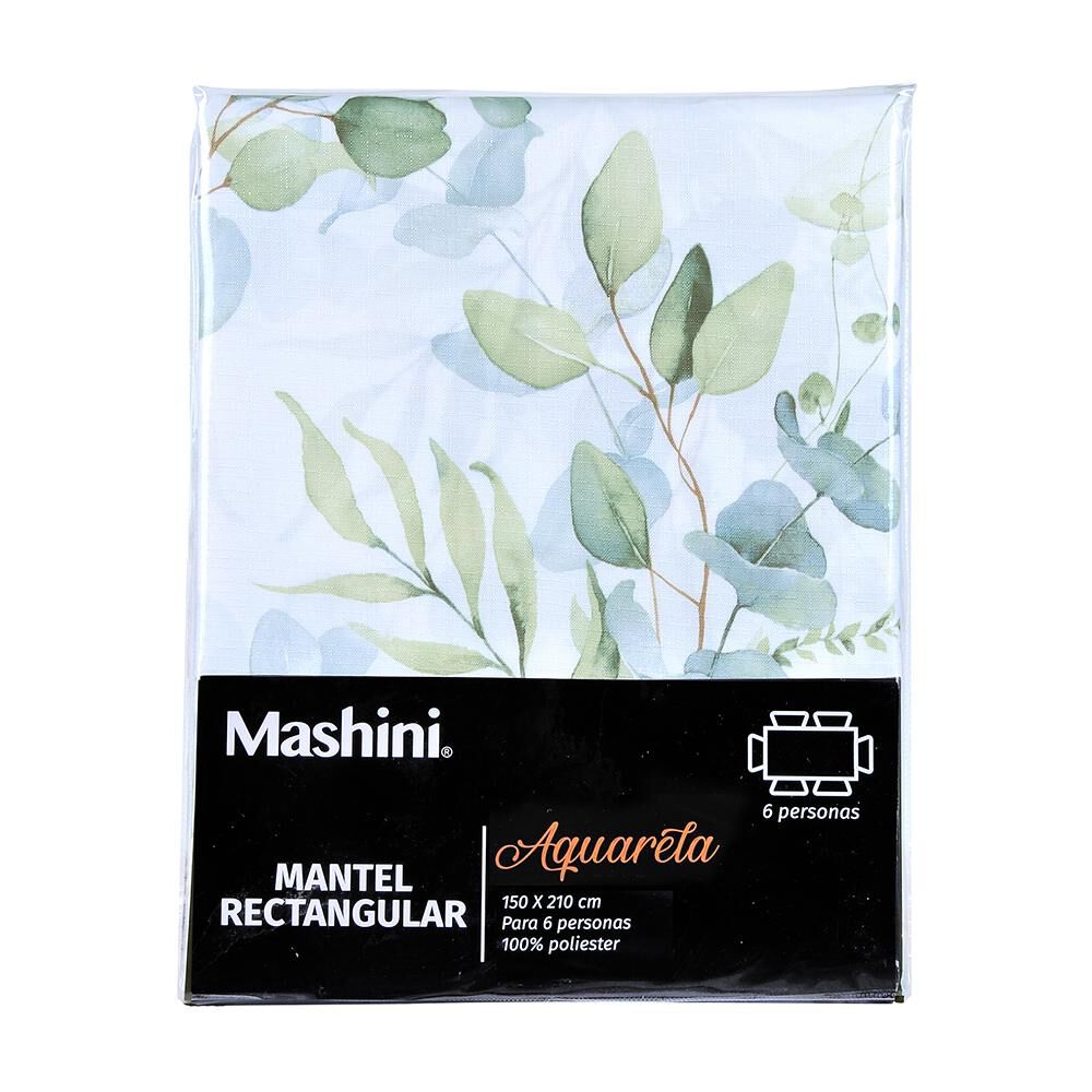 Mantel Acuarela Mashini 150x210 Cms Eucalipto-p image number 2.0