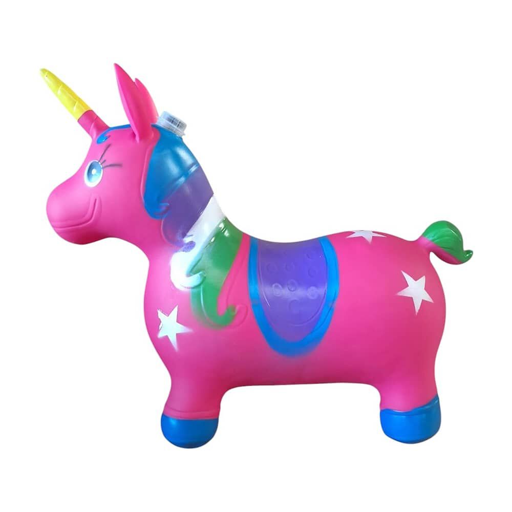 Unicornio Saltar&iacute;n Inflable Con Sonido Fucsia image number 3.0