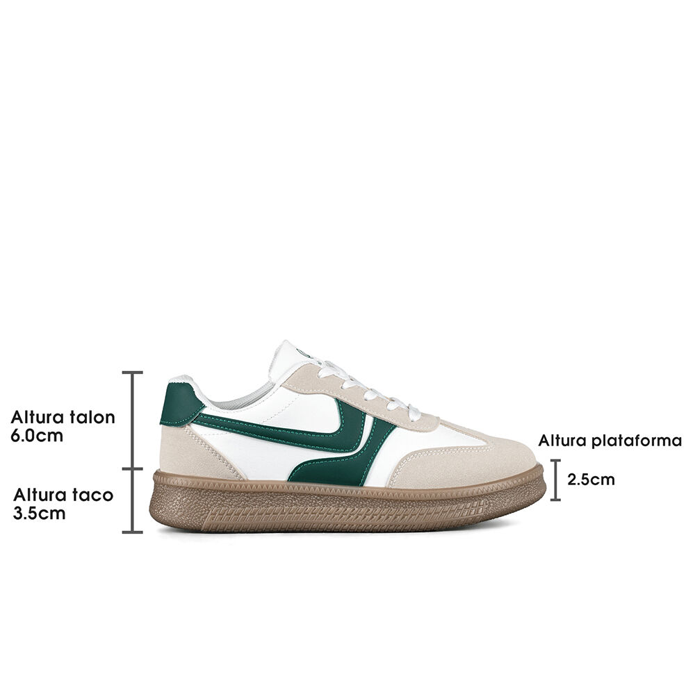 Zapatilla Casual Urbana Mujer Con Plataforma Weide Hx500 image number 7.0