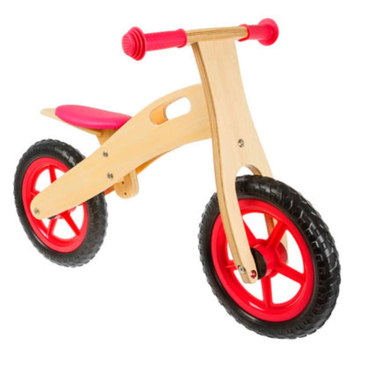 Bicicleta De Equilibrio Aprendizaje De Madera Rojo image number 0.0