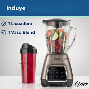 Licuadora Oster Programas Autom&aacute;ticos Tecnolog&iacute;a Reversible,t&aacute;ctil Y Vaso Blend-n-go Blstpyg1312xbg