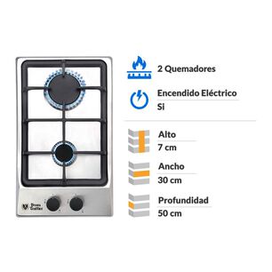 Encimera A Gas Trotter Ut Prime G2 / 2 Quemadores