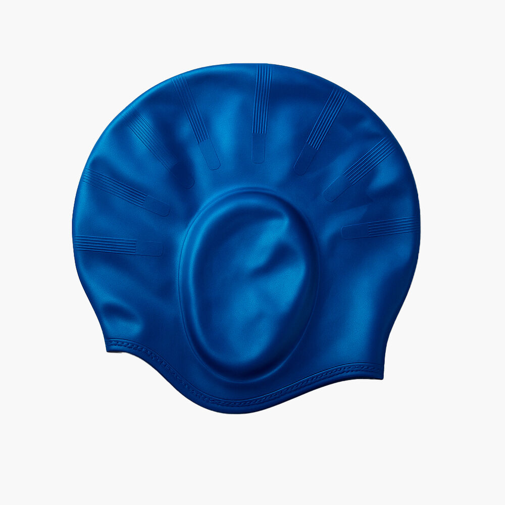 Gorro Goma Orejas Natación Azul image number 0.0