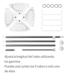 Organizador Esquinero Ba&ntilde;o Multiuso 4 Pisos Repisas Ajusta