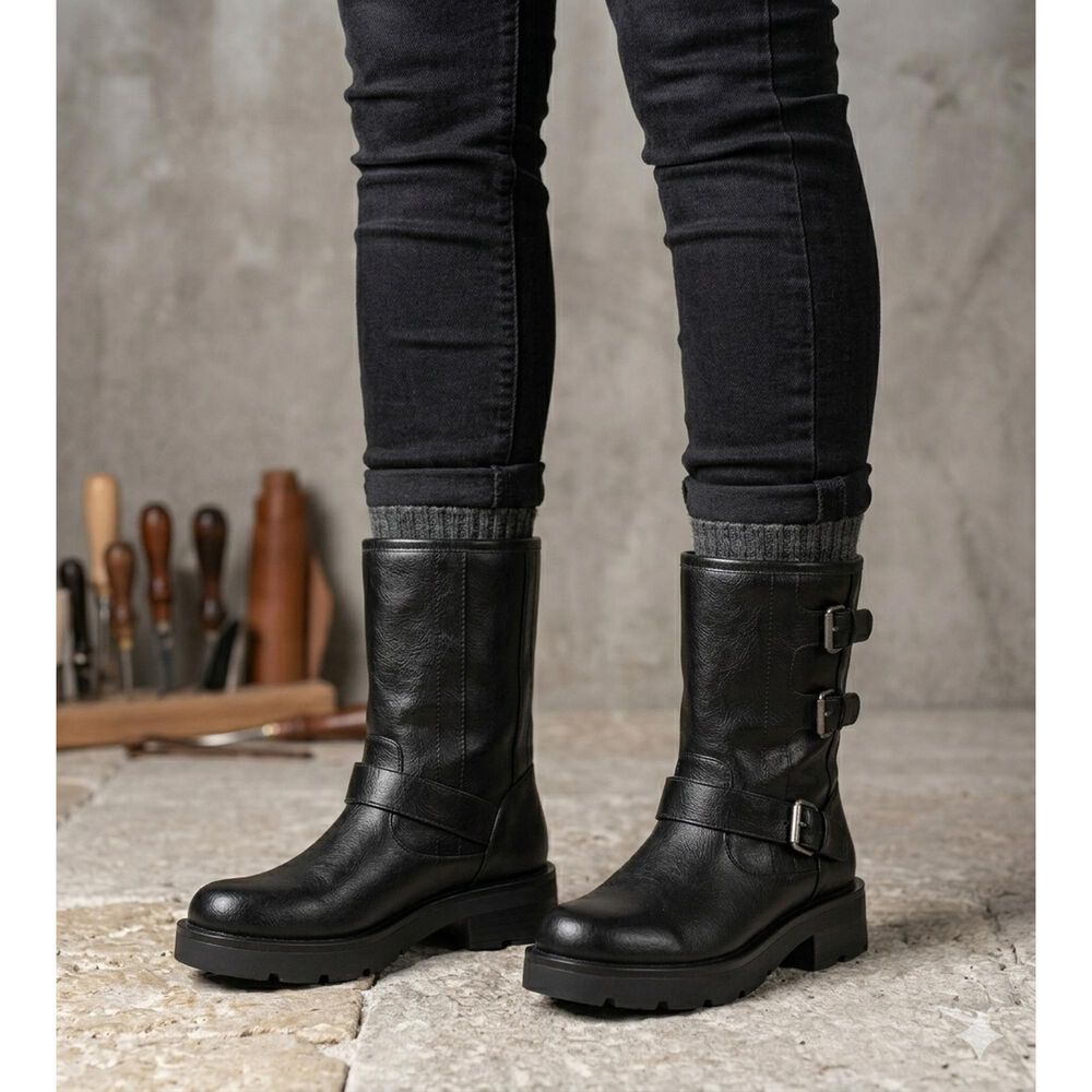 Bota Biker Hana Negro Alquimia image number 5.0