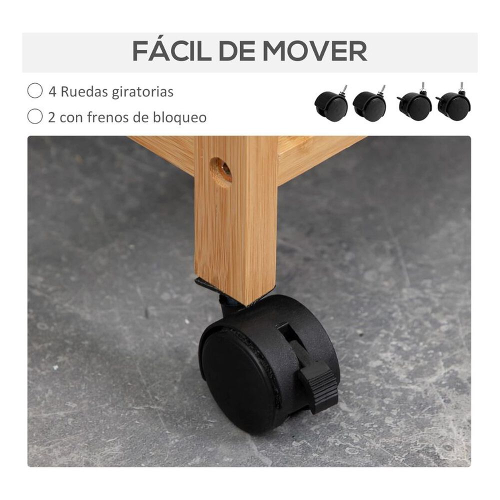 Carrito Organizador Lavanderia Multifuncional image number 4.0