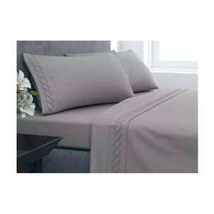 Juego De Sabanas 1.5 Plazas 210 Hilos Bordadas