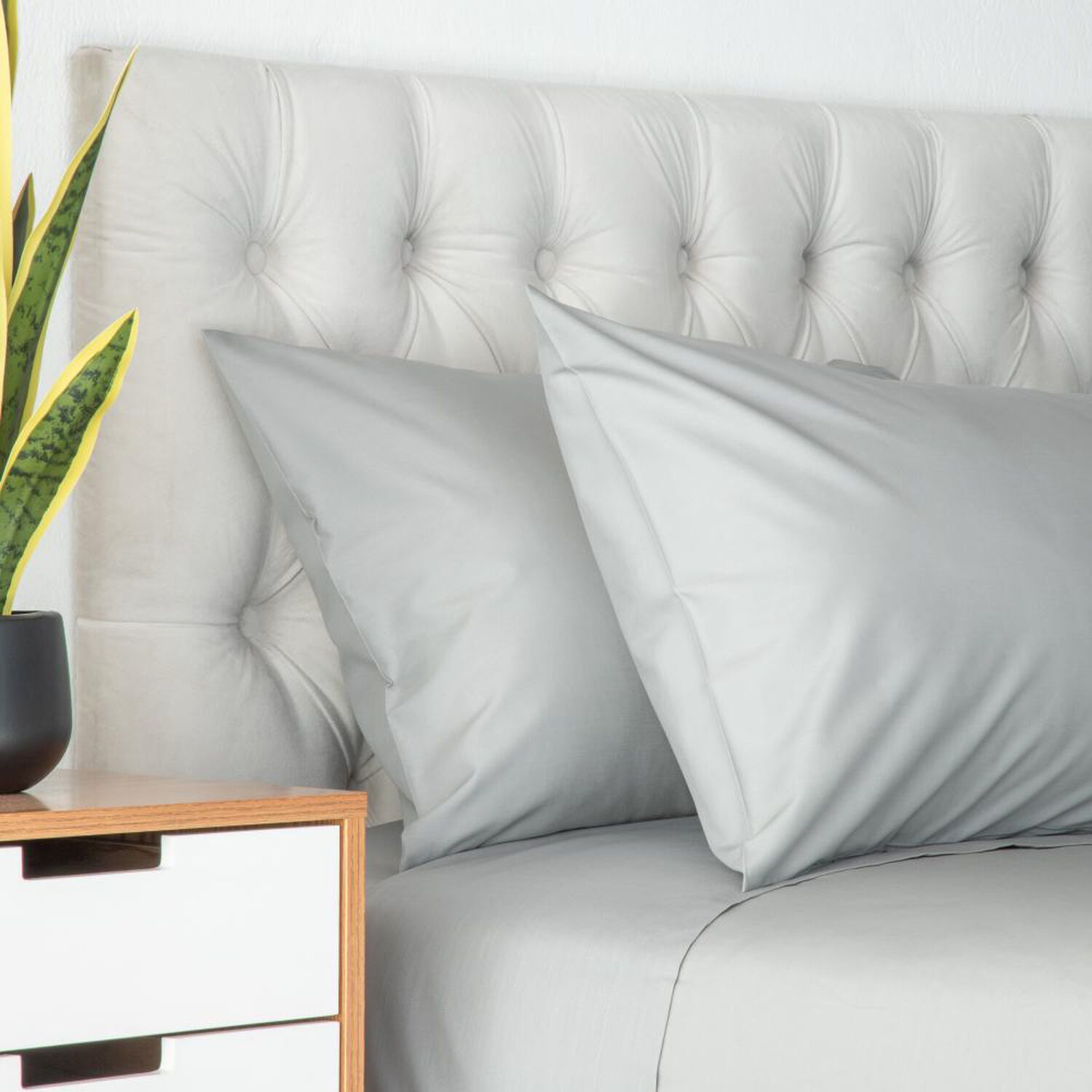 Juego De S&aacute;banas Belle Noite Liso / 2 Plazas / 144 Hilos image number 1.0