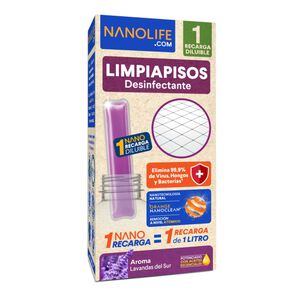 Limpiapisos Desinfectante Recarga Lavanda Rinde 1lt - Deysa Nanolife