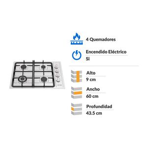 Encimera A Gas Fensa FCE 4.3HF T / 4 Quemadores