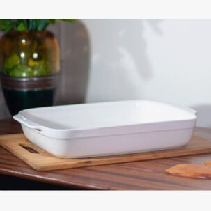 Fuente Ceramica P/horno Blanca