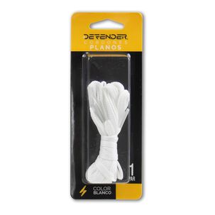 Cordones Defender Plano Blanco Large