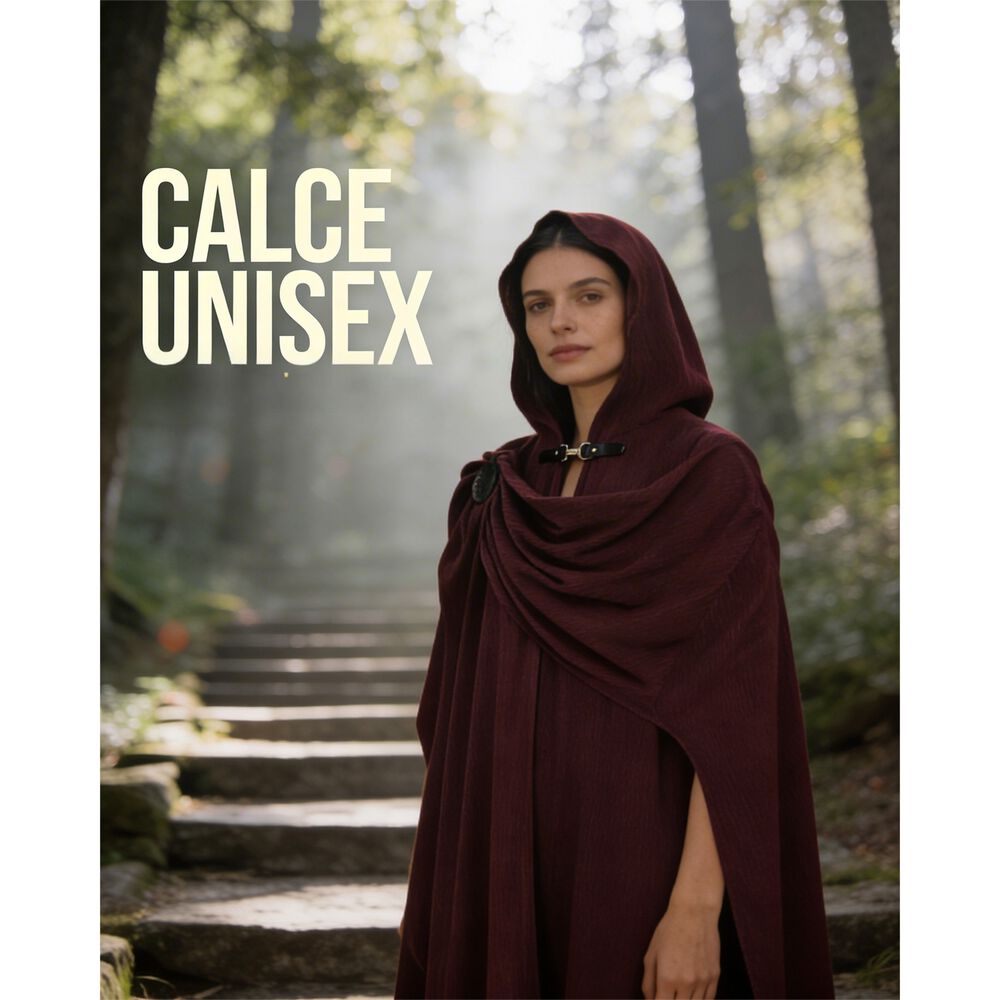 Disfraz Tunica Capa Con Capucha Medieval Con Broche Para Cosplay Halloween Y Teatro Unisex image number 8.0