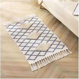 Bajada De Cama Bordada Kilim De Estilo Etnico 60x100 Cm