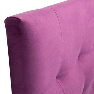 Respaldo Alicante Con Patas Felpa 1 Plaza Morado